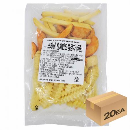 1박스) 스페셜 벨지안 냉동 모듬감자 5종 400g  x 20개입 이미지