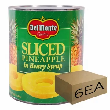 1박스) 델몬트 파인애플 슬라이스 3.062kg x 6개입