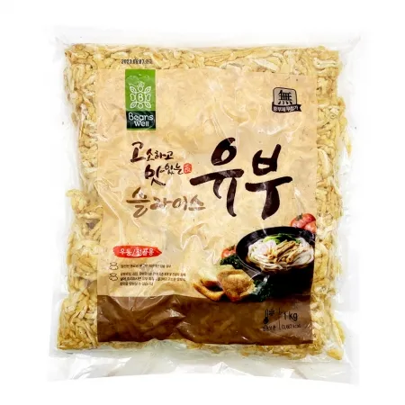 우천 냉동 유부채 슬라이스유부 1kg