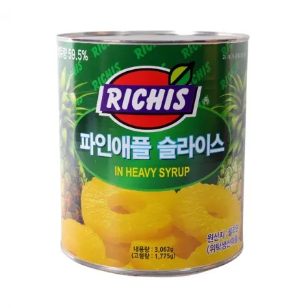 리치스 파인애플 슬라이스 3kg