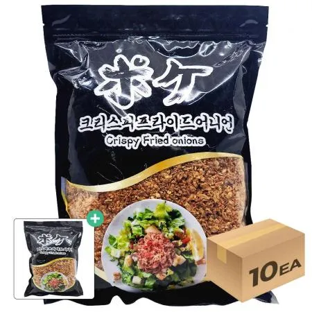 1박스) 포케 크리스피어니언 튀긴양파토핑 후레이크 1kg x 10개입  [사은품 증정]