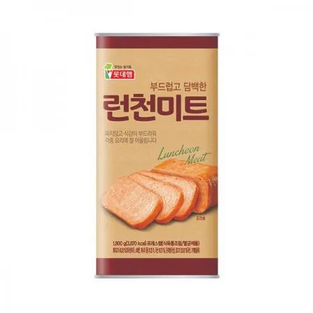 롯데 런천미트1.8kg 6개 1박스