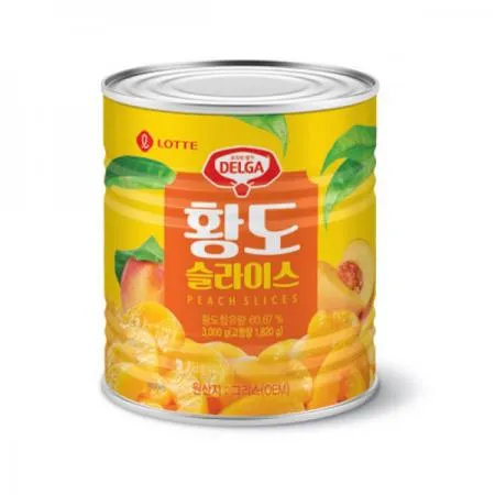 롯데 삼강 황도 그리스산 3kg 6개 1박스