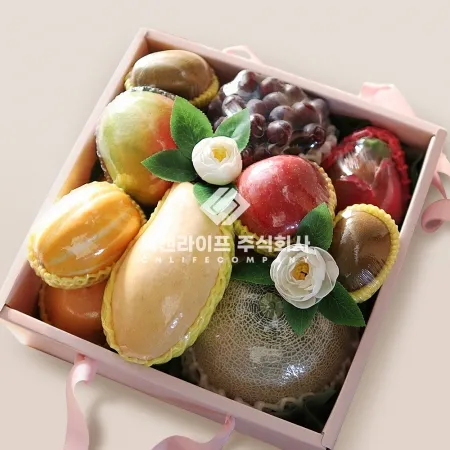 [택배전용] 과일박스 투명창핸들박스L 4호 선물세트 이미지
