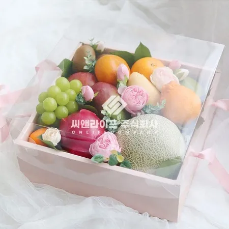 [택배전용] 과일박스 투명창핸들박스L 1호 선물세트 이미지
