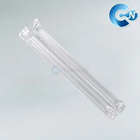 버블티 빨대 21cm 투명 2400개 (이지컷-개별포장) KO