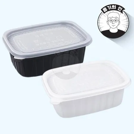 [EL] 신형 사각 죽용기 대(반투명) 200개세트(합포장)