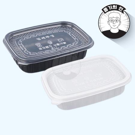 [EL] 신형 사각 죽용기 소(흑색) 200개세트(합포장)