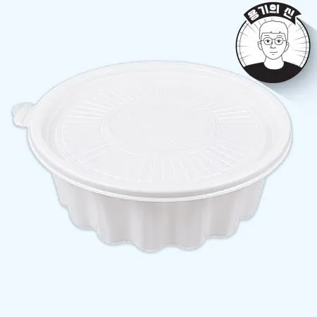 COM 195파이 냉면용기 소 흑색 400개세트 [탕용기] 이미지