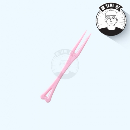 [TY] 일회용 칼라미니포크 벌크포장 핑크 1박스10000개