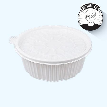 [FP] 210파이 탕용기 백색(소) 200개세트 일회용 배달 포장 [몸통+뚜껑]