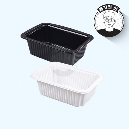 [BK] 일회용 1914 실링용기 2호 백색 [1박스] 800개