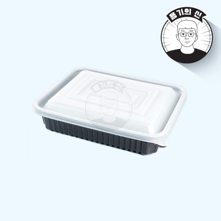 [소량] 미니사각찜용기 중 (JH-23195/흑색) 50개세트(합포장)