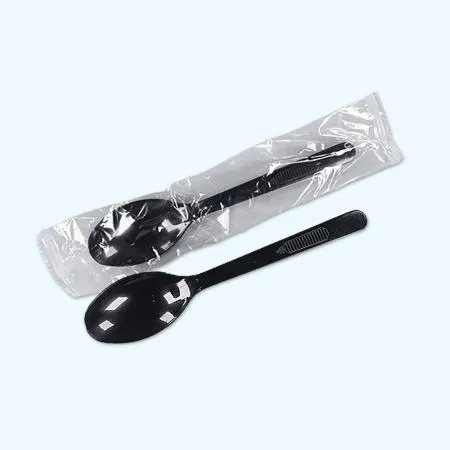 일회용 수저 1P 숟가락 개별포장 BN (흑색) 1500개