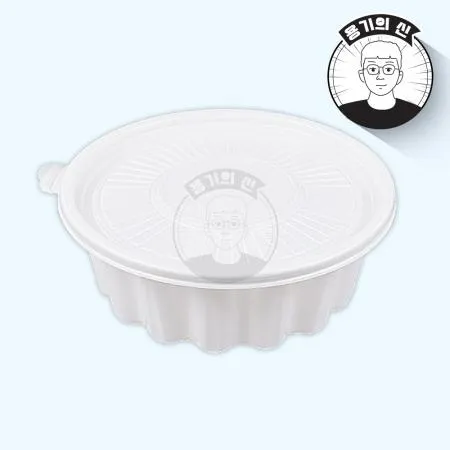 [COM] 195파이 냉면용기 탕용기 칼국수 포장 배달 일회용 소(백색)400개세트