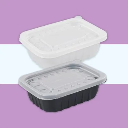 [EH] PP 사각반죽용기 300ml(흑색) 600개세트(몸통+뚜껑)