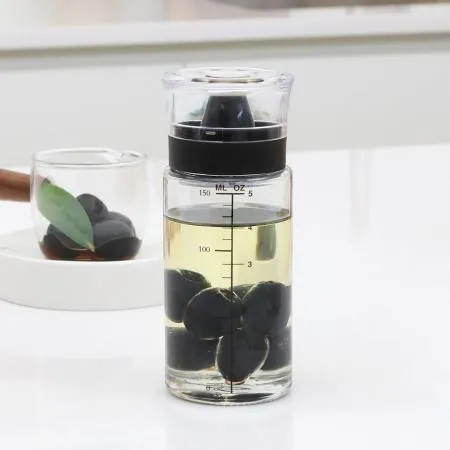 키텐실 by시노글라스 신형 오일병 소스통 참기름병 170ml 블랙 이미지