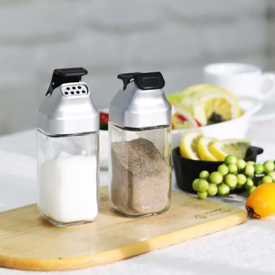 키텐실 by시노글라스 소금통 후추통 조미료통 원터치 양념병 2p 이미지