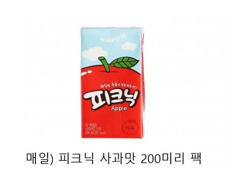 매일)피크닉사과맛200x24