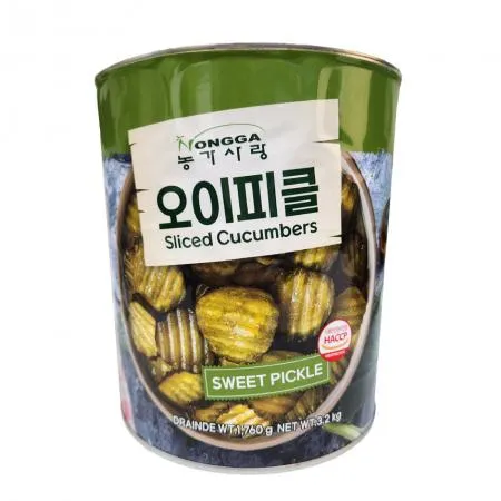엔엘 농가사랑 오이피클 슬라이스 3.2kg 대용량 캔