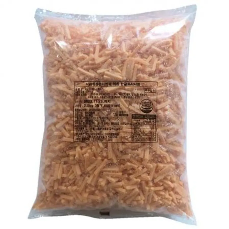 건국유업 레드체다치즈 2.5kg 칼라체다치즈 이미지