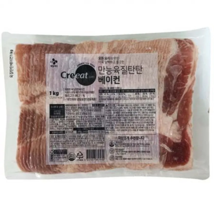 CJ 크레잇 육질탄탄 베이컨 1kg 이미지