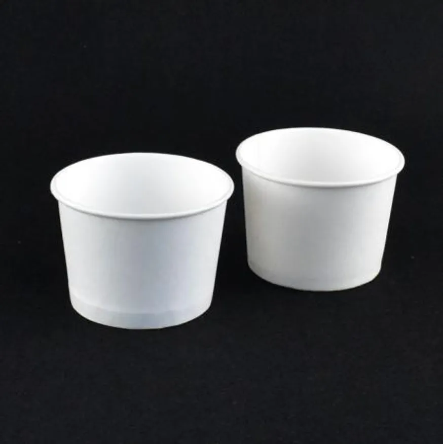 아이스크림컵 종이용기 150cc(백색)종이컵 1000개(뚜껑별도) 이미지