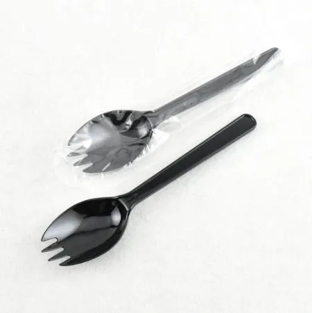 일회용스푼포크 검정스포키 CI-160mm  1000개(개별포장)