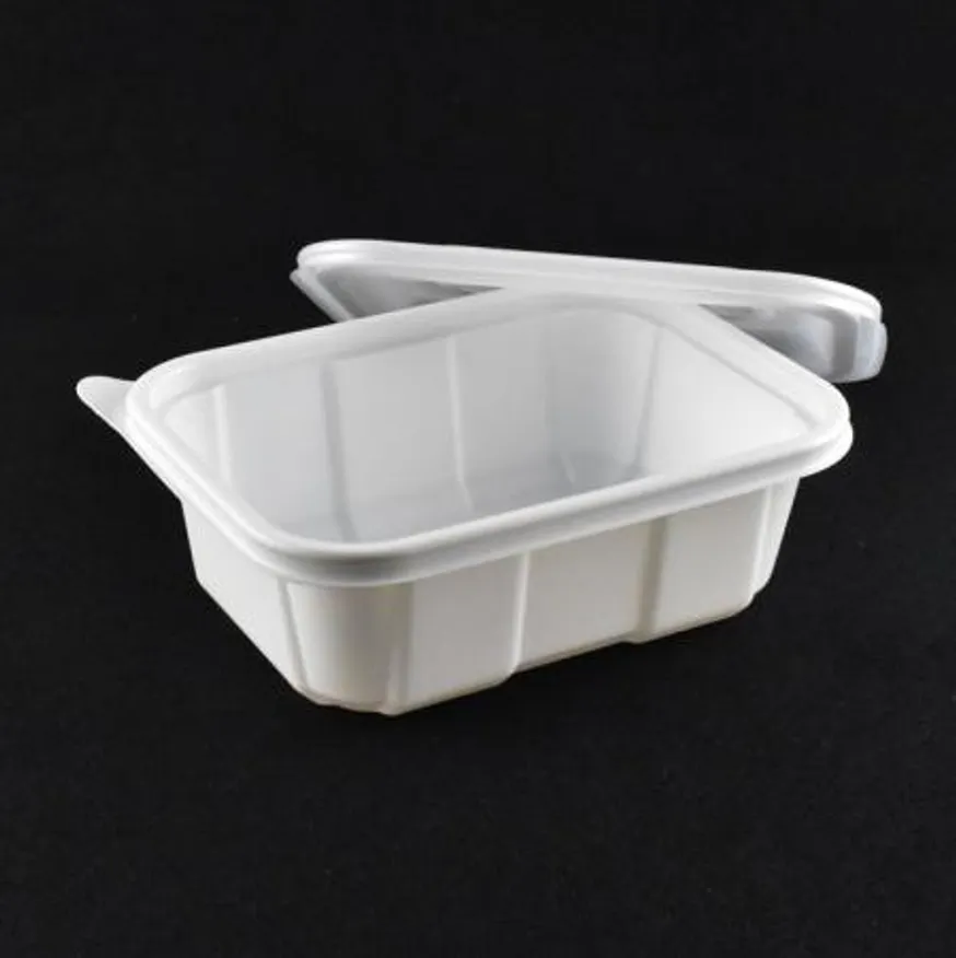 미니찜용기 탕 찌개포장 GP-170(백색) 300세트(타공뚜껑포함) 이미지
