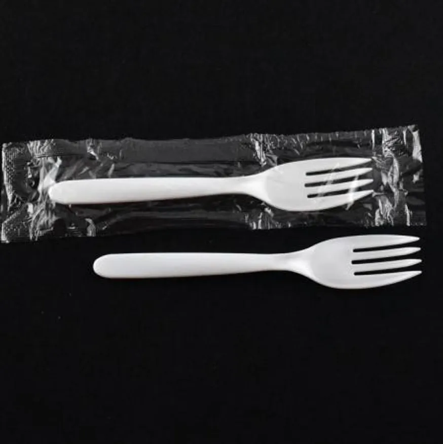 일회용포크 개별포크 Ci 백색 500개 이미지