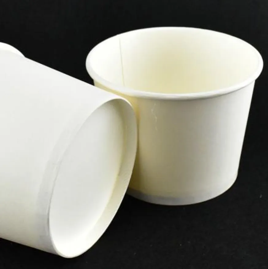 1000cc종이용기 덮밥용기 라면용기 (백색) 500개(뚜껑별도) 이미지