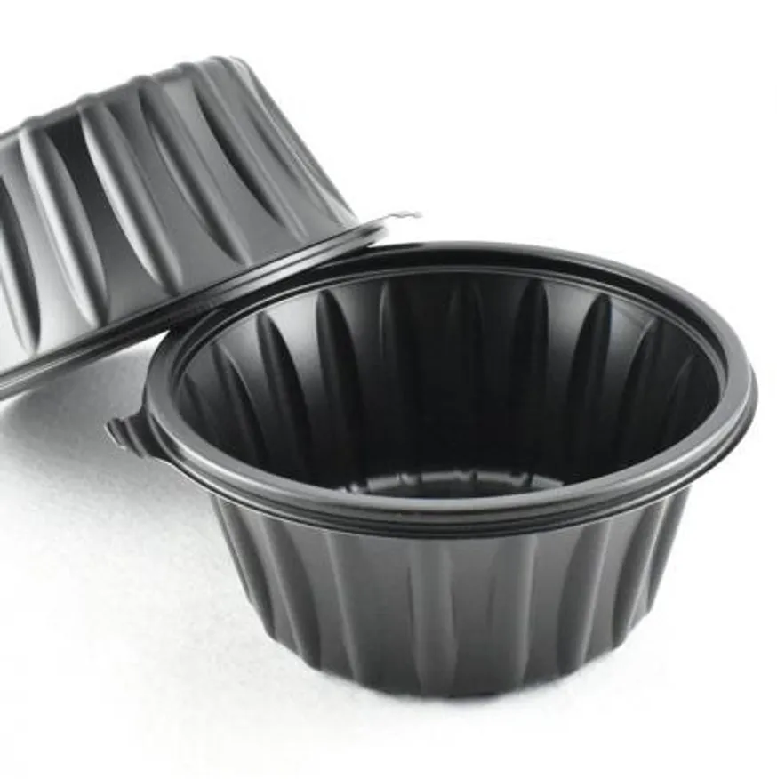 검정탕용기 195파이면용기 SJP-195냉면(대) 50세트(검정) 이미지