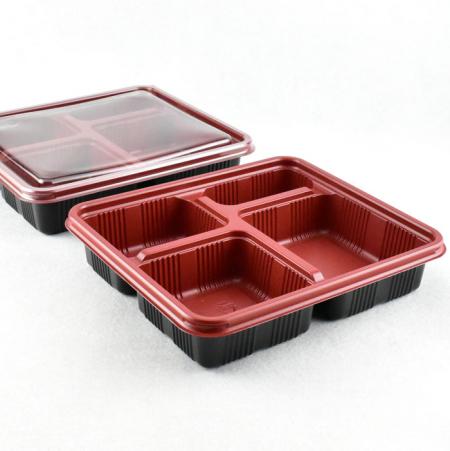 4칸도시락 사각4칸용기 GP-21-4A 200세트(투톤)