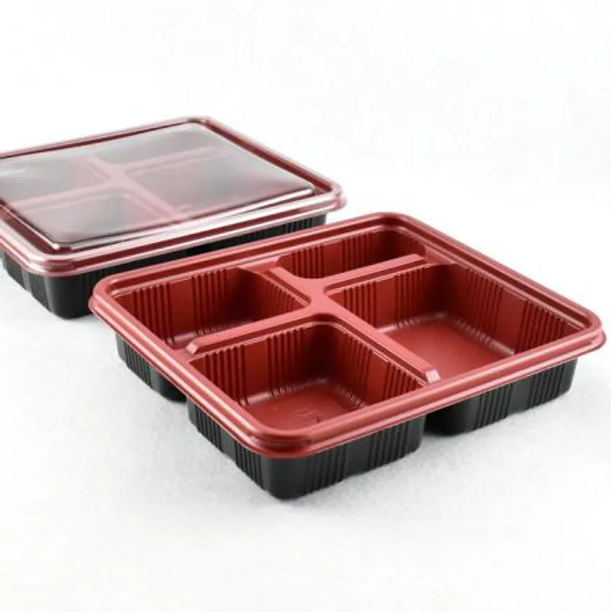 4칸도시락 사각4칸용기 GP-21-4A 200세트(투톤) 이미지