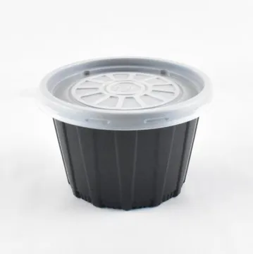 블랙국용기 밥용기 친환경JH-105파이 (대) 블랙 200세트