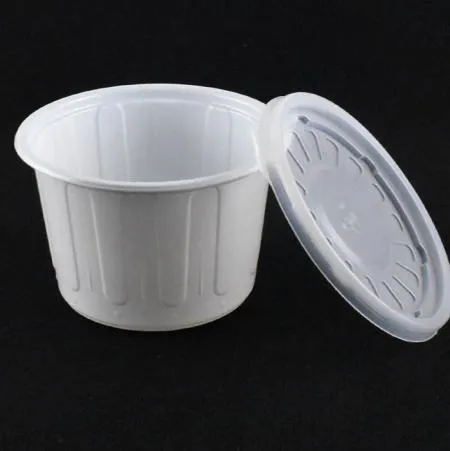 일회용국용기 밥용기 AJ-105파이(대) 백색용기+뚜껑 1000세트