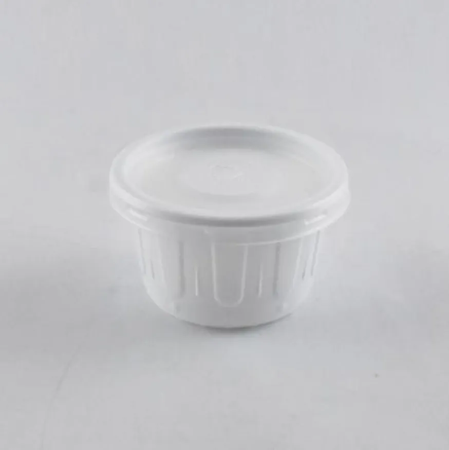 70파이소스컵 양념용기 AJ-70파이(대)백색용기+뚜껑 3000세트 이미지