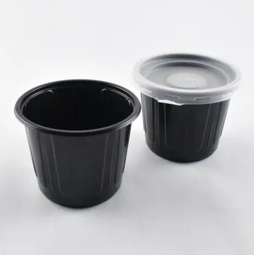 검정소스용기 AJ-75파이(소)블랙용기+뚜껑 1000세트