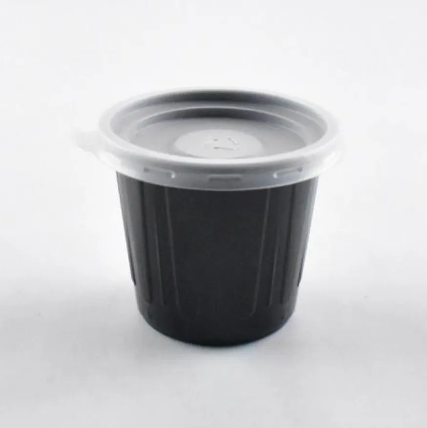 검정소스용기 AJ-75파이(대)블랙용기+뚜껑 1000세트 이미지