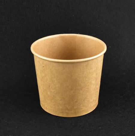 크라프트종이컵 컵밥 분식용기 PT-350(크라프트) 100개