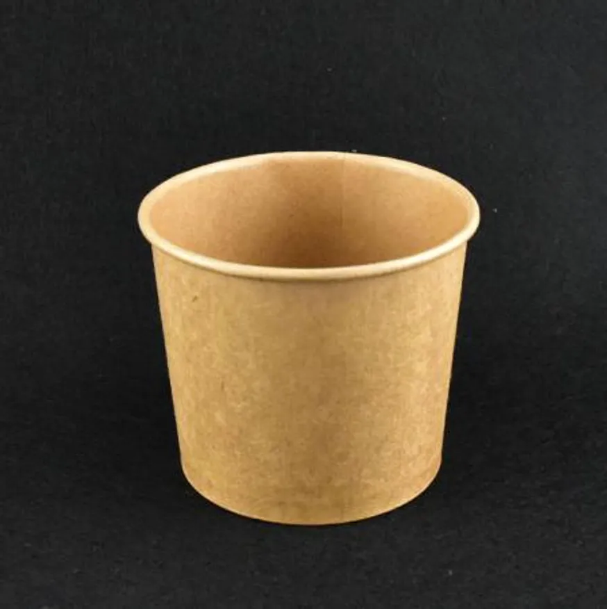 크라프트종이컵 컵밥 분식용기 PT-350(크라프트) 100개 이미지