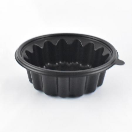 검정미니탕용기 냉면용기 JH-195냉면(소)블랙 400세트(뚜껑포함)