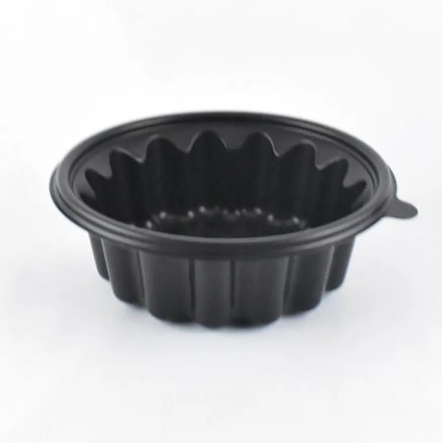 검정미니탕용기 냉면용기 JH-195냉면(소)블랙 400세트(뚜껑포함) 이미지