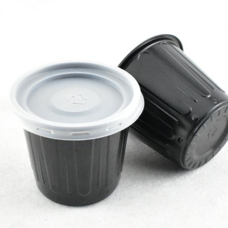 검정 소스용기 국물컵 AJ-75파이(대)500세트(블랙)