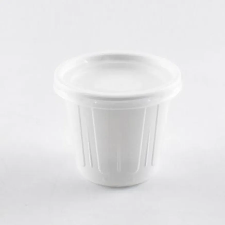 검정소스용기 AJ-75파이(대)백색용기+뚜껑 1000세트 이미지