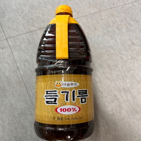 다솜 진한들기름 100%  1.8L