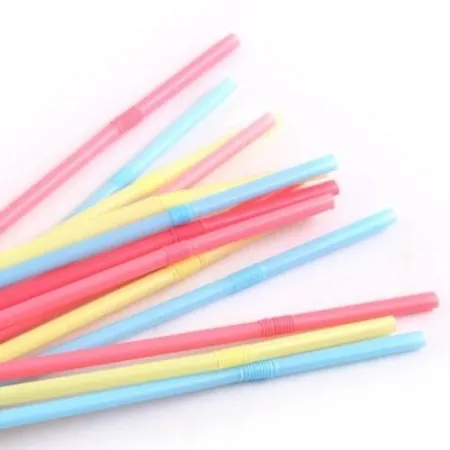 컬러자바라빨대 7mm*21cm  500입