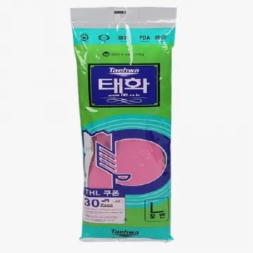 태화 고무장갑 L/꽃밴 1켤레