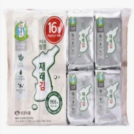 성경  재래김  국내산   4g*16봉 이미지