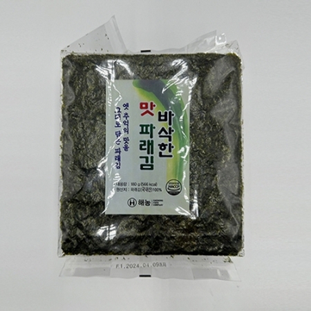 해농 맛파래김 국내산  180g 100매